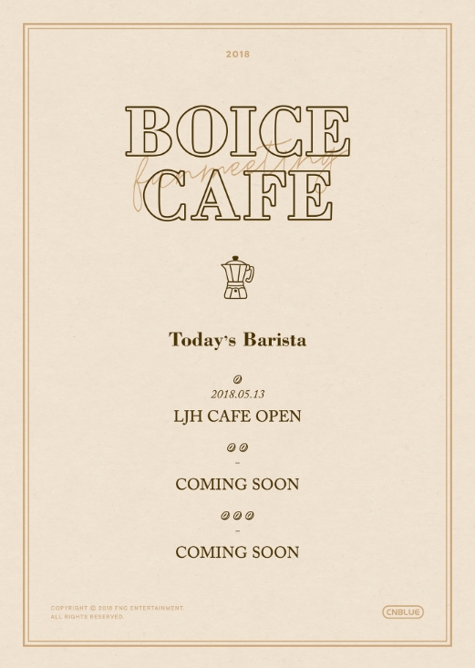 CNBLUE SPECIAL FANMEETING <BOICE CAFE : LJH CAFE> 