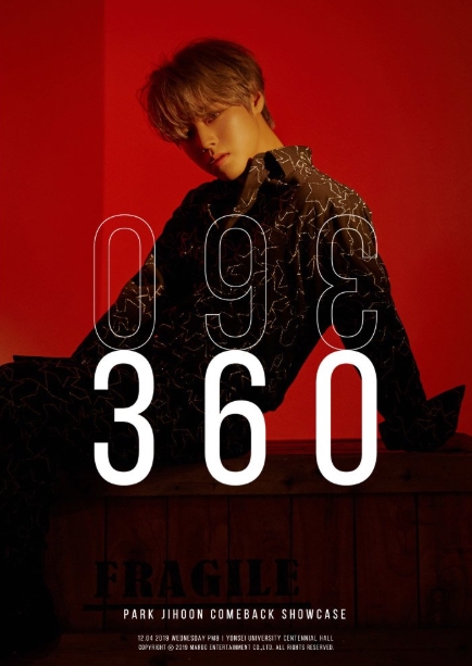 PARK JI HOON 2nd MINI ALBUM 360 SHOWCASE